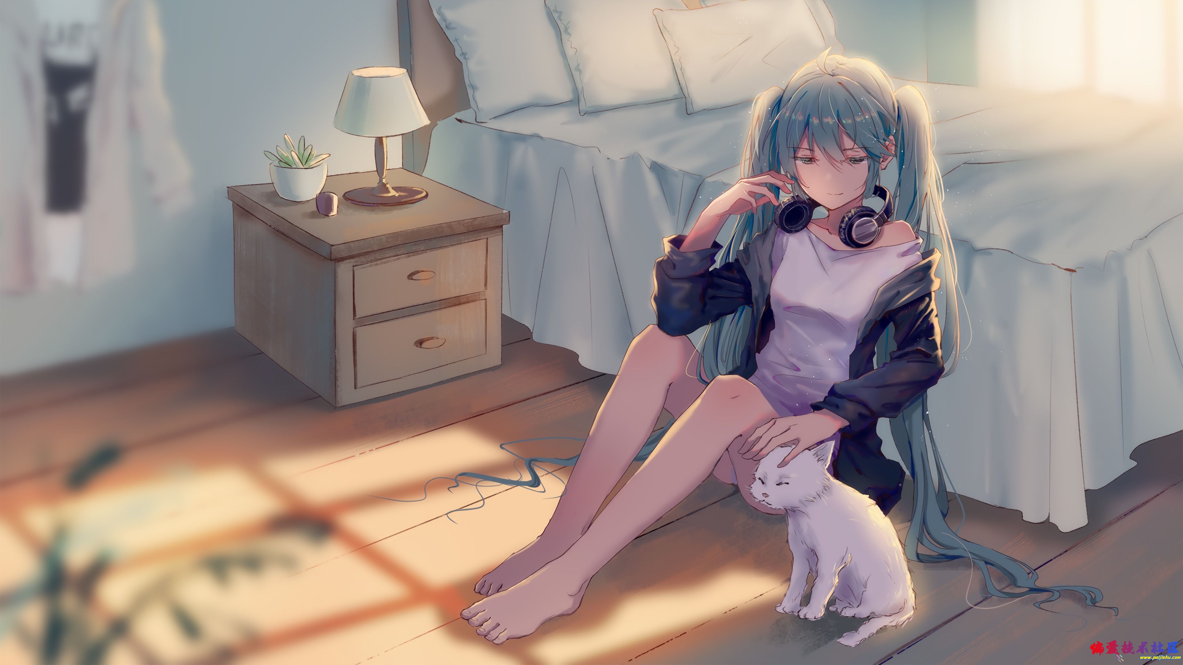 anime-girls-anime-cyan-hair-barefoot-headphones-cats-2046657-wallhere.com.jpg
